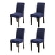 thumbnail image 5 of Naiovety 4 pack/lot funda para silla para comedor-sillas duraderas y transpirables con estilo fácil de montar felpa azul púrpura azul violáceo 2Conjunto, 5 of 6