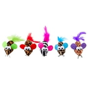 Vibrant Life Safari Feather Mice Cat Toy, Assorted Colors
