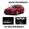thumbnail image 2 of 8 Bombillas Blancas Canbus LED Mapa Del Coche Domo Kit Interior Ajuste Para 2014 2015 2016 2017 2018 Mazda 3 Sedan Trunk Cargo Placa De Matrícula Lámpara huangjie unisex, 2 of 2