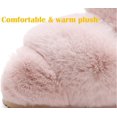 thumbnail image 4 of HSHDLDF Womens Soft Plush Fuzzy Slippers Open Toe Warm Comfy Indoor Outdoor Shoes, 4 of 6