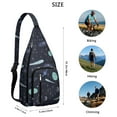 thumbnail image 3 of Space Race Themed Shoulder Bag&nbsp;- Retro Rocket & Planet Print (Vintage NASA Style), 3 of 4