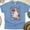CarolinaBlue, variant on Pastel Halloween Ghost and Pumpkin Shirt with Flowers and Bows, Ash, Size S
