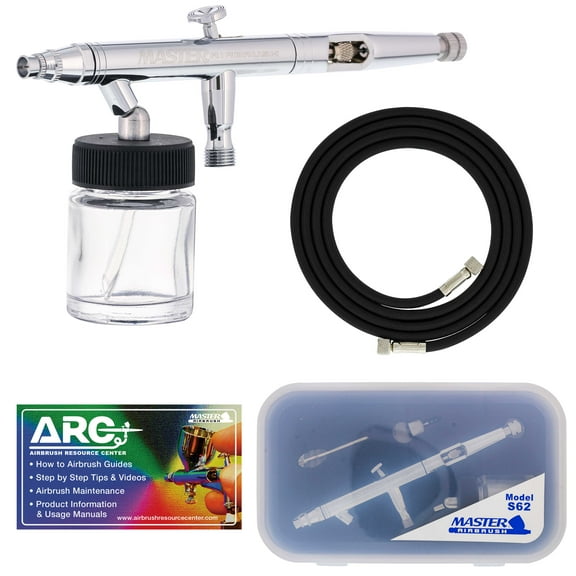 Master Airbrush Brand Model S62 Multi-Purpose Precision Dual-Action Siphon Feed