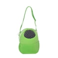 thumbnail image 2 of Flmtop Small Pet Hamster Carrier Pure Color Leash Travel Bag Mesh Design Breathable Green, 2 of 9