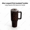 thumbnail image 6 of Tortoise Shell 40oz Traveler HandleStainless Steel Large Capacity.Thermos Cup Ergonomic DesignVacuum Insulated Leakproof WaterBottle Gifts for Women & Men., 6 of 9