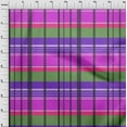 thumbnail image 3 of oneOone Silk Tabby Purple Fabric Madras Check Craft Projects Decor Fabric Printed By The Yard 42 Inch Wide, 3 of 4