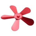 thumbnail image 4 of Aspas de ventilador de estufa de 5 aspas de aleación de aluminio, accionadas por calor, repuesto para ventilador de chimenea, color rojo, 4 of 14