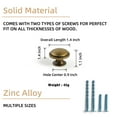 thumbnail image 2 of Goo-Ki 12 Pack Antique Brass Cabinet Drawer Knobs, Zinc Alloy Single Hole Cabinet Pull Handles Hardware for Bar Cupboard Closet Wardrobe, 2 of 9