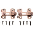 thumbnail image 1 of Uxcell 2-Pack Flip Latch Gate Latch, Cerradura deslizante de puerta de granero de 3 pulgadas para puerta de granero [Bronce rojo], 1 of 7