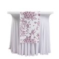 thumbnail image 2 of Efavormart Polyester Table Runner 12"x108" White with Burgundy French Toile Floral Print - Exquisite Reusable Table Décor, 2 of 4