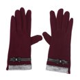 thumbnail image 2 of Bolsa Manoplas de pantalla táctil para mujer Guante de invierno con lazo de lana de oveja (Borgoña) Ndcxsfigh Para Estrenar, 2 of 9