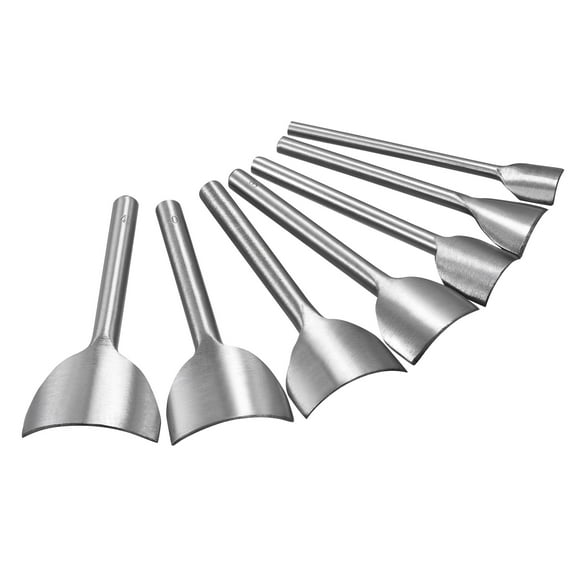 Arc-Shaped Leather Cutter Punch 15-45mm Strap End Punch Tool Set 7 Pack