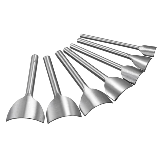 Juego de herramientas de punzón para corte de cuero en forma de arco de 15-45 mm, 7 piezas