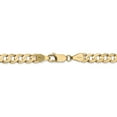 thumbnail image 6 of 14K Yellow Gold 5.25mm Open Concave Curb Chain, 6 of 6