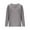 Gray, variant on Womens Cotton Linen Tops V Neck Casual Tunic Loose Fit Basic Shirts Comfy Solid Blouses Spring Fall Trendy Tops