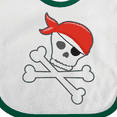 thumbnail image 4 of Inktastic Pirate Skull and Crossbones Boys or Girls Baby Bib, 4 of 4