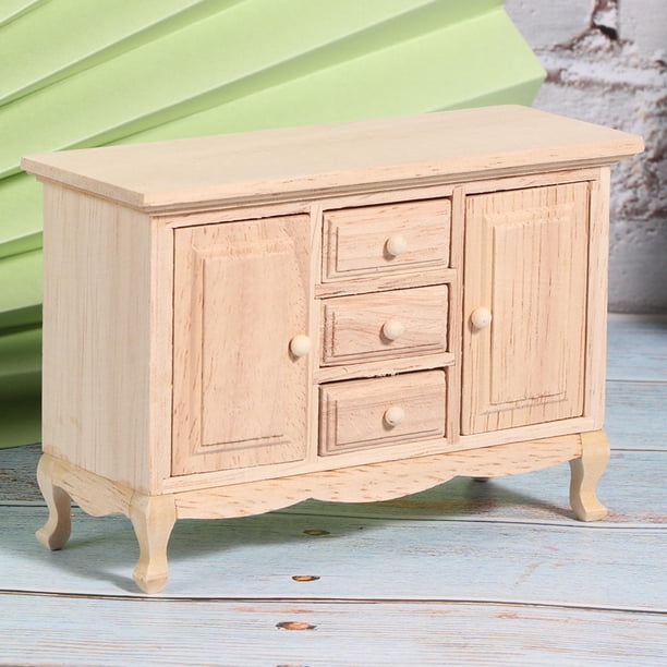 YOUTHINK 1:12 Gabinete Cajón Modelo de Mueble Toy Dollhouse Miniatura Accesorio simulado con cajón de Trabajo Accesorios de Muebles de Dollhouse Gabinete de cajónDrawer Cabinet Khall 2.0132E+12