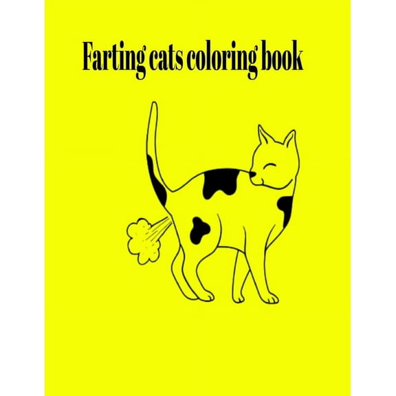 Farting cats coloring book, (Paperback)