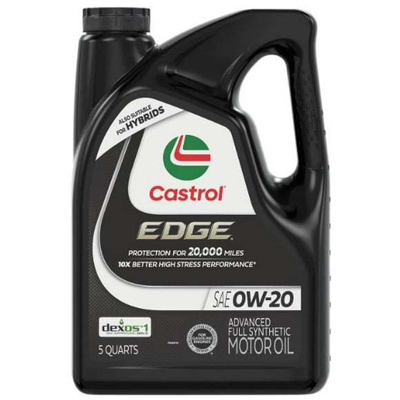 Aceite de Motor Sintético Completo CASTROL Edge 0W-20 5 Cuartos de Galón