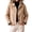 Khaki Jackets 2, variant on jobturf Cropped Jacket Women Plaid Cuff Trim Long Sleeve Button Down Crop Jackets with Pockets Fall Collared Casual Outerwear L