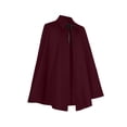 thumbnail image 5 of DxhmoneyHX Men's Halloween Short Cape Cloak Loose Lapel Collar Vintage Outerwear Fashion Costume for Festival Party, 5 of 8