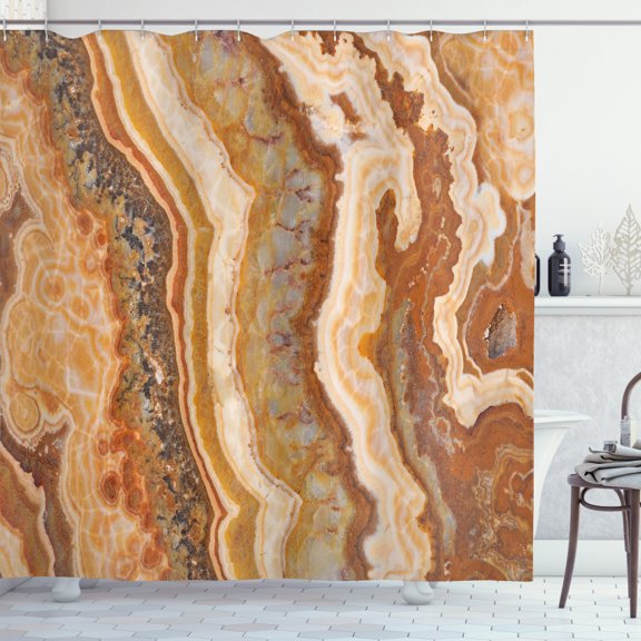 Ambesonne Marble Print Shower Curtain, Watercolor Mineral, 69"Wx70"L, Multicolor