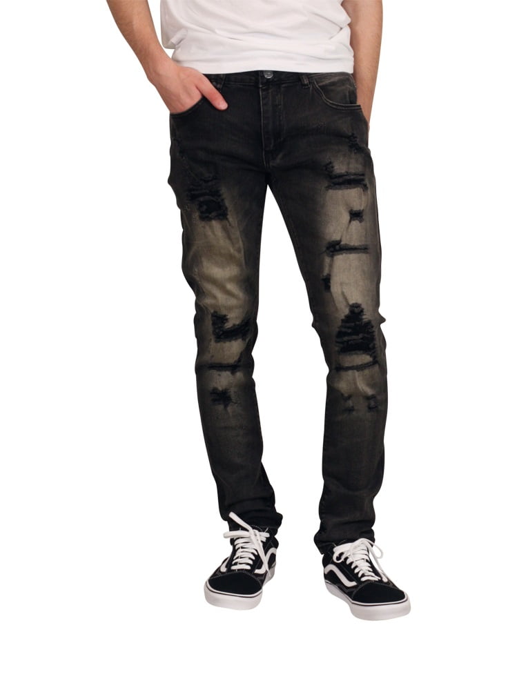 BLEECKER \u0026 MERCER Slim Fit Washed Rip 