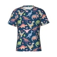 thumbnail image 3 of Naloa Dinosaur Men's T-Shirt Sport T-shirt Men's Basic Tee Casual Men's Shirt, Round Neck, Short Sleeves - Medium, 3 of 5