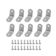 thumbnail image 1 of Riwesomey 2 unids/set soporte en forma de L de acero inoxidable soportes de esquina soporte de estante de ángulo con 8 Uds atornillado 4x16mm Type7 NO7 Riwesomey WJ3900-01B, 1 of 6