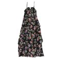 thumbnail image 1 of bar III Robe Maxi à Volants pour Femmes, Noir, Très Petit, 1 of 2