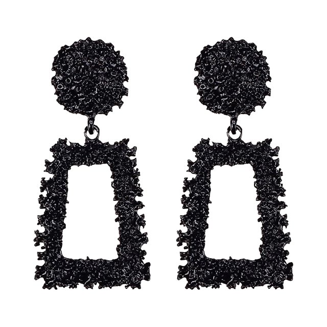 Pendientes de aleación trapezoidal geométrica hueca a la moda para mujer Wmkox8yi sjalhkljlk4206