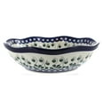 thumbnail image 3 of Blue Rose Polish Pottery Alyce Large Scallop Bowl, 3 of 3