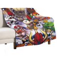 thumbnail image 1 of Manta Bowser de tela de superficie vertical súper suave de varios tamaños, acogedora y cálida, adecuada para cama, sofá, campamento, viajes, para todas las estaciones, liviana y compacta de 50 x 60, 1 of 8
