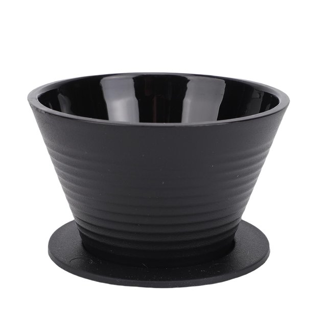 Flat Bottom Coffee Dripper, Food Grade PP Brewing Filter Cup for Home Restaurant Minimal Space Storage Compatible with Filter Paper Sizes