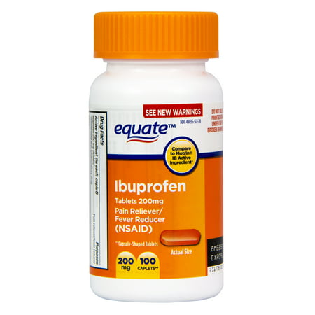 Equate Pain Relief Ibuprofen Tablets, 200 mg, 100