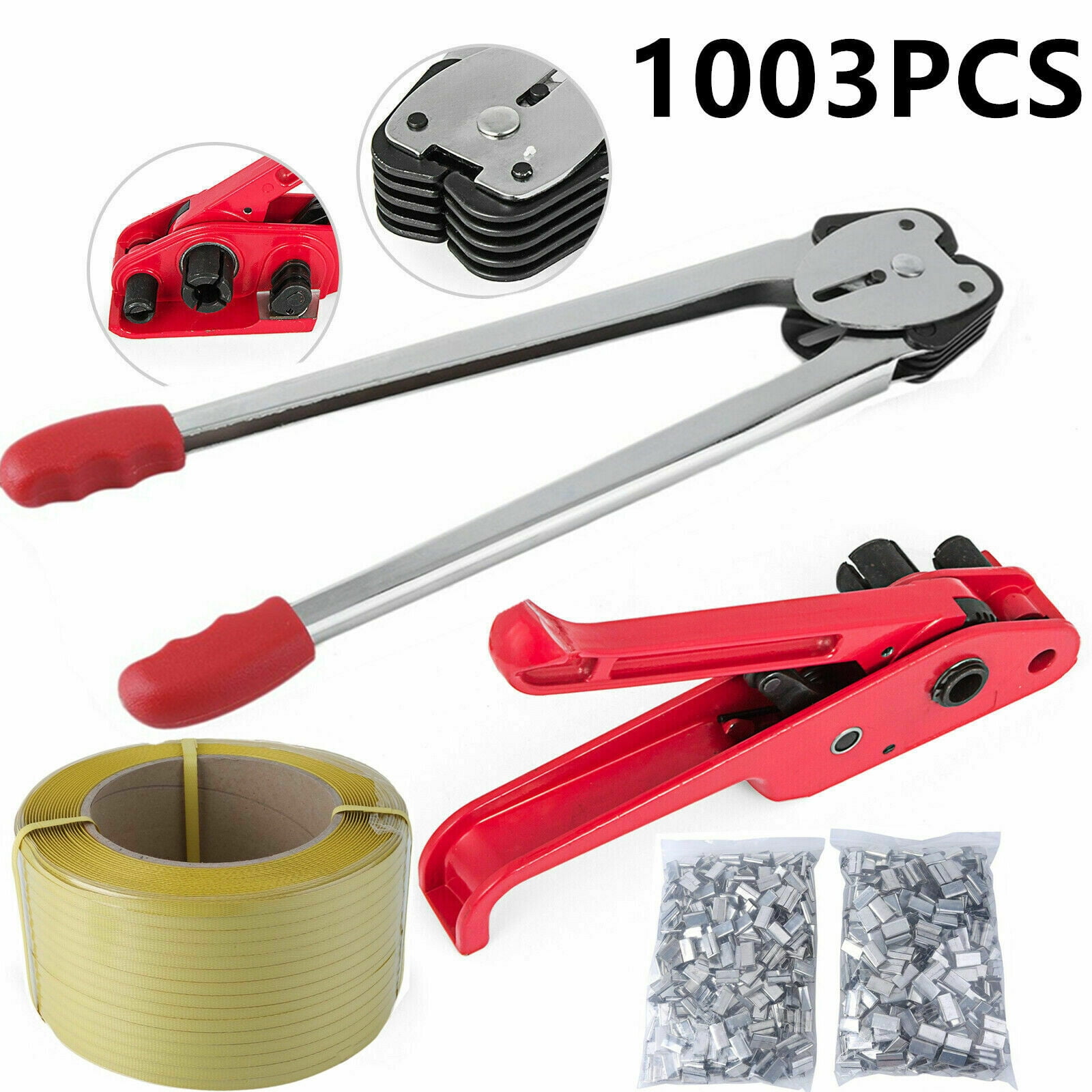 Business & Industrial Heavy Duty Pallet Strapping Banding Kit Tensioner Tool Sealer Coil Reel