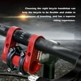 thumbnail image 3 of Tignapoo Potence de Guidon Double en Alliage d'Aluminium pour Vélos Pliants, Angle Réglable, Diamètre 25,4 mm, Disponible en Plusieurs Couleurs, Rouge, Pièce de Mise à Niveau SP8 pour une Stabilité et des Performances Améliorées, 3 of 5