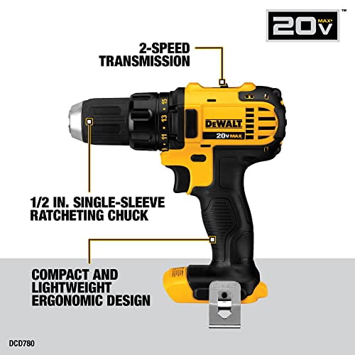DEWALT 20V MAX Combo Kit Compact 4 Tool DCK421D2 Walmart