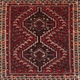 thumbnail image 1 of Ahgly Company Indoor Square Traditional Brown Persian Area Rugs, 7' Square, 1 of 6