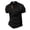 A-Black406, variant on Bibifish Mens Polo Shirts Stand Up Collar Stitch Line Details Shirts Chest Pocket Short Sleeve Casual Daily Tops