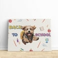 thumbnail image 3 of Back to School Cute Soft Coated Wheaten Terrier Horizontal Matte Canvas Poster Wheatie Dog Lover Wall Art Home Decor - 13010, 3 of 5