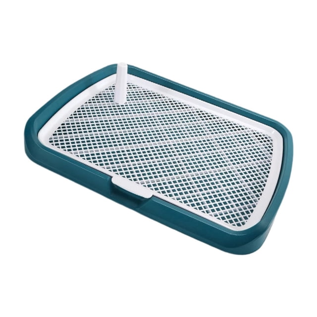 Bandeja Sanitaria para Gato Y Perro con Rejilla Extraíble Bandeja para Entrenamiento de Animales Domésticos Caja de Arena Higiénica Fácil de Lavar Mat Verde
