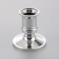 thumbnail image 5 of 4pcs Taper Candle Holders Traditional Shape Fits Standard Candlestick Silver, 5 of 6
