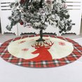 thumbnail image 3 of leyfeng Árbol de Navidad Falda Ciervo Patrón Árbol de Navidad Estera, 117CM Decoración de adorno de Navidad, Regalo de festival para, 3 of 6