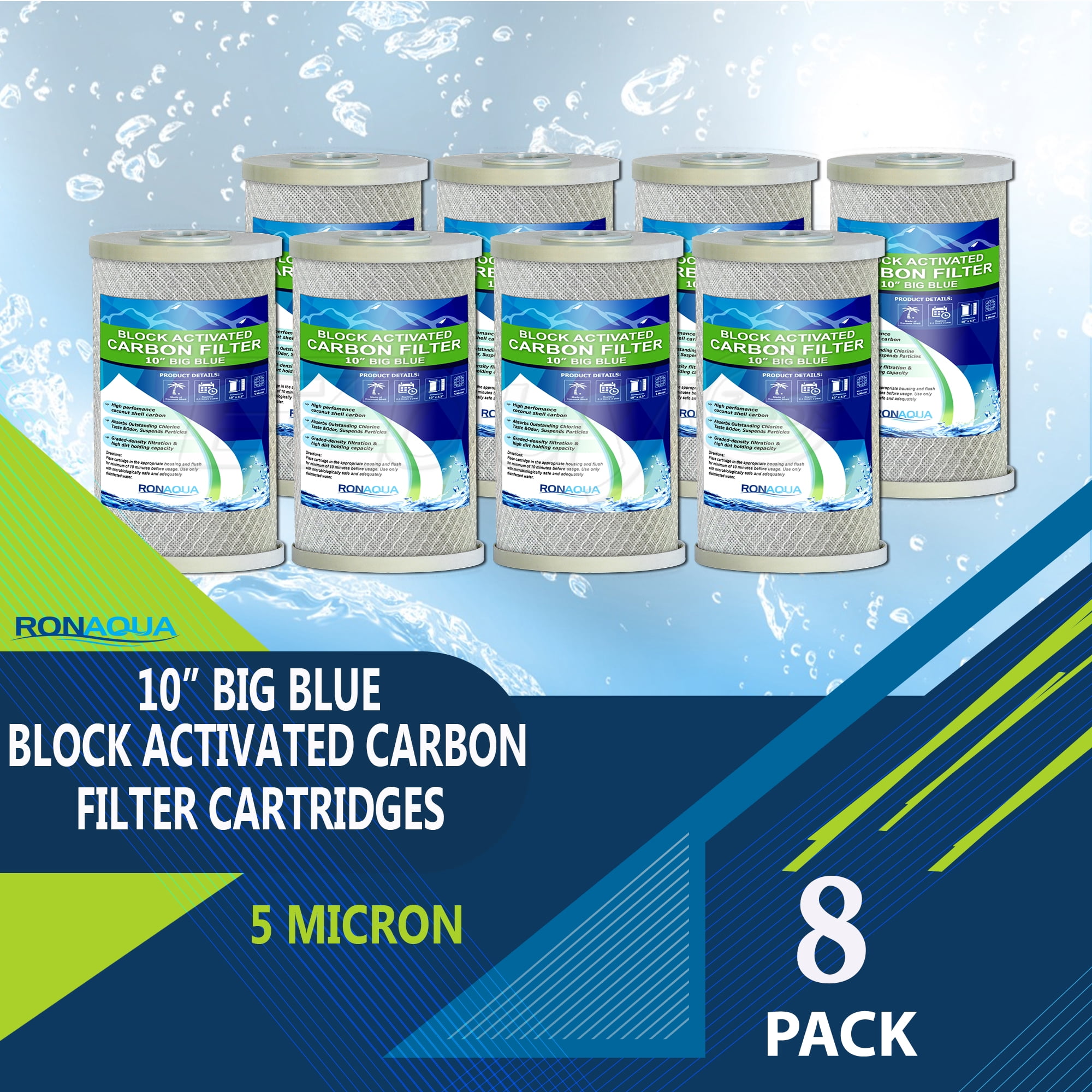 Culligan US-3UF-R - Cartuccia di ricambio per sistema di acqua potabile sotto il lavello, 2CT 3Stag WTR, bianco, 9,25 x 8,11 x 2,60 pollici