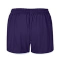 thumbnail image 2 of Pantalones cortos atléticos de cintura elástica con cordón de doble capa para mujer con bolsillos, Púrpura-S BANYUO Electrónica, 2 of 4