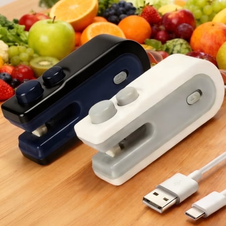 2025 2-in-1 Rechargeable Chip Bag Sealing Machine, Portable USB C Heat Sealing Machine For Chips, Plastic Bag Heat Sealing Tool For Snack Bags