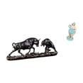 thumbnail image 1 of Estatua de escritorio,Figura decorativa de pelea de toros y osos,Colecciones de esculturas de toros,artesanía de resina,decoración,Figura de dama en traje de baño,Figura de dama en traje de, 1 of 8