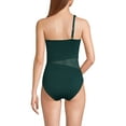 thumbnail image 2 of Lands' End Women's Chlorine Resistant Smoothing Control Mesh High Leg One Shoulder One Piece Swimsuit, 2 of 3