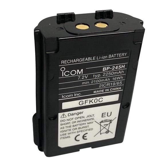 Batería Icom BP245H Li-ion 7,2 V 2050 mAh para M72 y M73
